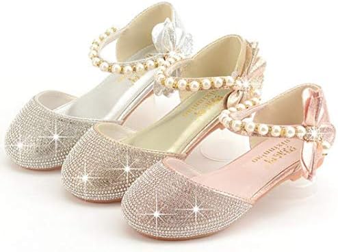 A adorável brilho da menina da garotinha Mary Jane Ballerina Princesa Flor Festa de Casamento Vestido Sapatos
