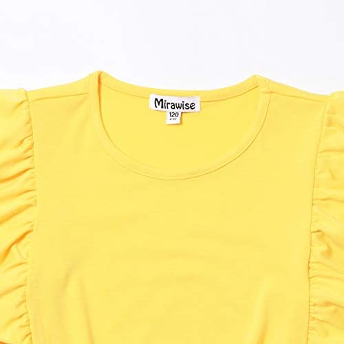 Camisas de verão de manga curta de menina Top Top Tops Tops Camiseta 6-13y