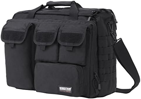 Seibertron Pro-M-multifunction ombro Messenger Bag Fit para laptop de 17,3 Black