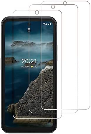 [3-PACK] Compatível com o vidro temperado de tela do Nokia XR20 5G, dureza 9H, anti-arranhão, livre de bolhas,