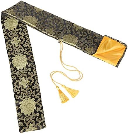 Bolsa de seda de cabilock Katana Japane Samurai Wakizashi Tonto Caso de transporte de espada com tamel dourado Taiji-espada capa de capa de espada para artes marciais de espada a