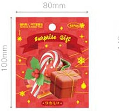 BYBYCD 40PCS/Set Christmas Stationery Sticker Diary Supplies Feliz Natal Snowflake Hand Scrapbooking