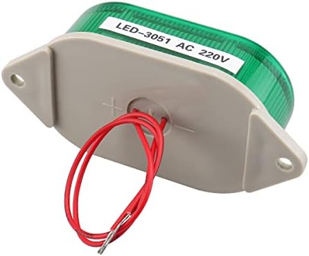 Baomain Signal Industrial Green Warning Light Strobe Aviso Lâmpada LED-3051 AC 220V 2W