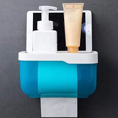 Plástico Plástico sem soco qwezxc, caixa de papel higiênico, caixa de lenços de papel, suporte de papel de armazenamento de papel de parede, suporte para papel higiênico de papel higiênico
