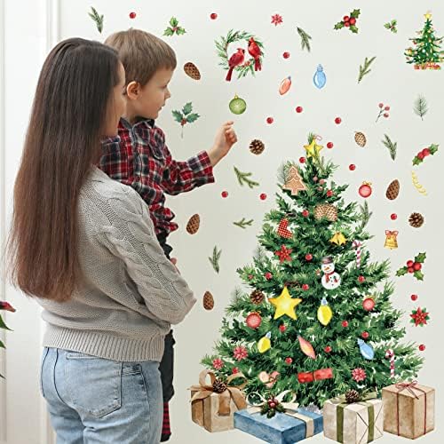 Decalques de parede da árvore de Natal espiar