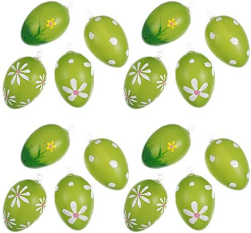 Nuobesty Childrens Toys Easter Fake Eggs, IMPRESSIONAS OGOS DE Páscoa Simulação Pingente de ovo Fake com