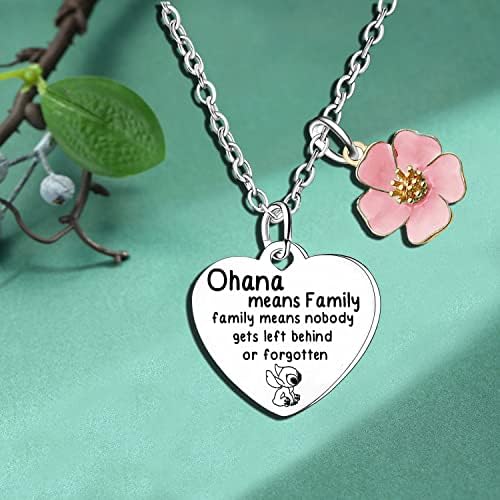 Ohana significa colar da família Família de chaveiro de costura significa que ninguém é deixado para