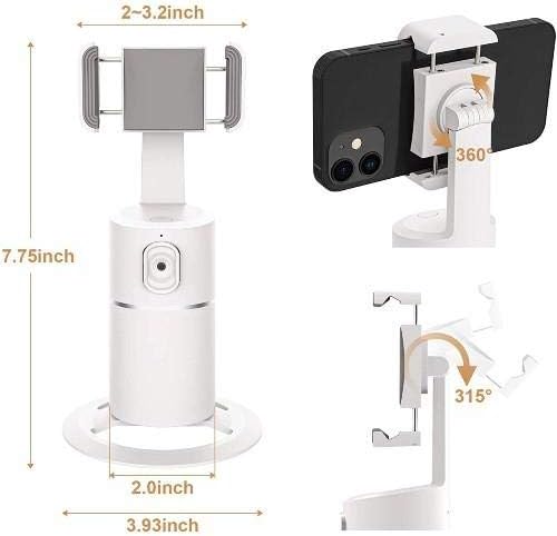 Cat S48C Stand and Mount, BoxWave® [PivotTrack360 Selfie Stand] Rastreamento facial Montagem do suporte