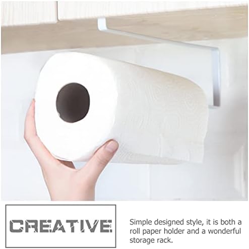UPKOCH 6 PCS Porta: prateleiras de armazenamento emitem papel de metal de papel de seda de papel doméstico sob