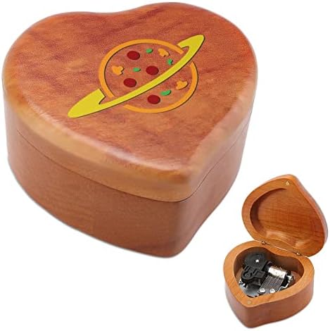 Pizza Planet Caixas de música arborizada Presente de caixa musical gravado vintage para o aniversário