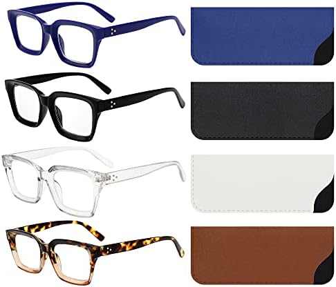 Iogo Visão de leitura de óculos para mulheres leitores de grandes dimensões Fit Squate Style Glasses