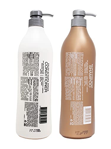 Reparo de shampoo sem sal de sal e Ultra Hydrate Conditioner Hair Treatment Conjunto | Champu y Acondicionor