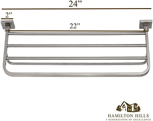 HAMILTON HILLS PLAPO BULHADO TOLHEL RACK com barra de suspensão | Linhas limpas e barras de toalha de