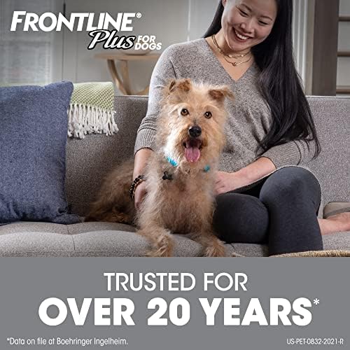 FrontLine Plus para cães pulgas e tratamento de carrapatos 6 doses