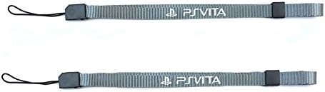 2 x Strap cordão de pulso String para Sony PlayStation PS Vita Psvita PSV 1000 2000 -Silver
