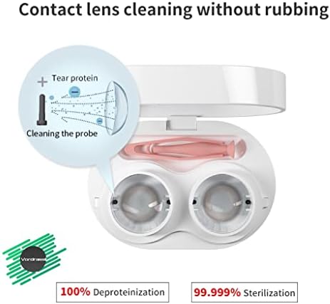 Vordrassil MV3 Máquina de limpeza de lentes de contato com o conjunto de máquina de limpeza Vordrassil-3N Hydrate Lens Cleaner, a primeira limpeza e depois hidrate para os lenos de contato.