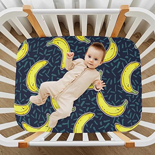 Baby Banana Banana Back Back Backget Picture Crib Sheet para meninos meninas, lençóis de colchão de cama de criança, colchão de berço Folha de preparação 20204074