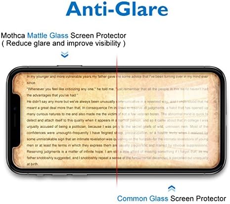 Mothca 2 pacote protetor de tela de vidro fosco para iPhone XR/iPhone 11 Anti-Glare e Anticangingerprind Glass