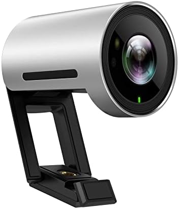 Yealink UHD 4K Teams de câmeras de conferência e zoom Certificados, 133 ° Webcam de larga angular com 8 microfones e alto -falantes, UVC40 com sistema de áudio e videoconferência USB para sala de reuniões para sala de reuniões para escritório