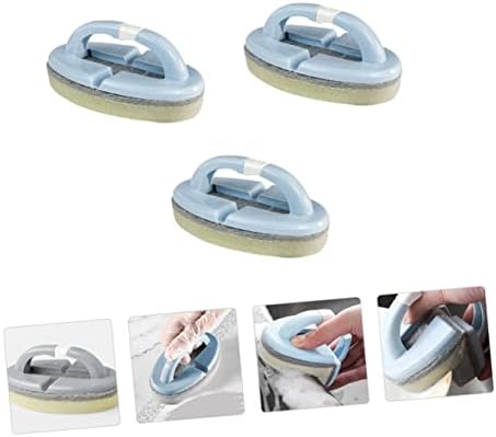 Esponjas de limpeza de esponja de pátio 3pcs para uso doméstico Bathtub Bathtub Bathtub Screwber Witneling Brush Brush Brush Limpe