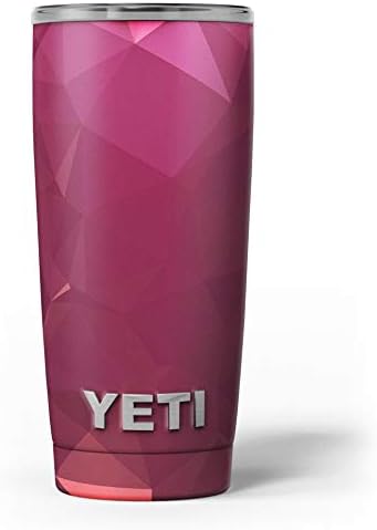 Design Skinz Pink Geométrico V16 - Kit de Wrap de Decalque de Decalque para a pele Compatível com as copos do