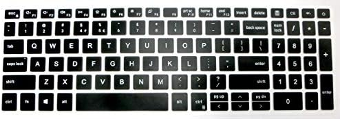 Pele Palmrest de fibra de carbono preto com tampa de trackpad+ layout de layout Black teclado Protetor para Dell Inspiron 15-5000 Series