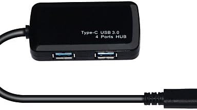 4 portas USB 3.0 Hub para dispositivo USB 3.1 do tipo C.