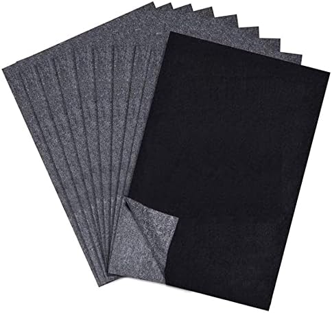 Kewayo 50 embala papéis de carbono para rastreamento, papel de rastreamento de cópia de carbono de grafite para tela de papel de madeira