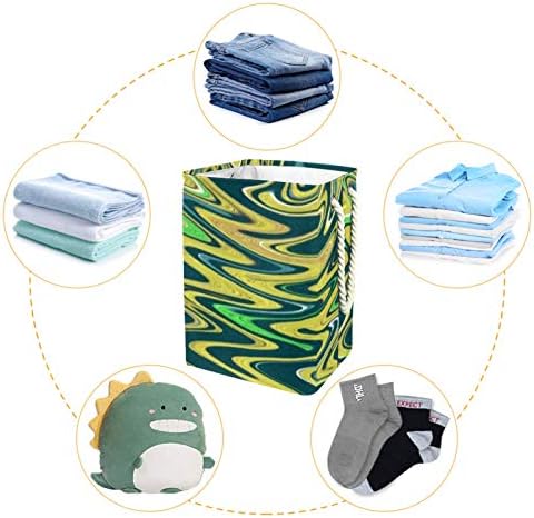 Indicodelic Ripple 300d Oxford PVC Roupas impermeáveis ​​cestas de lavanderia grande para cobertores