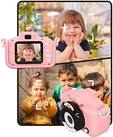 Câmera de selfie para crianças de atualização, 2in IPS HD Câmeras de vídeo digital para criança, câmera de câmera dupla Câmera digital infantil para 3 4 5 6 7 8 9 10 anos, presentes para