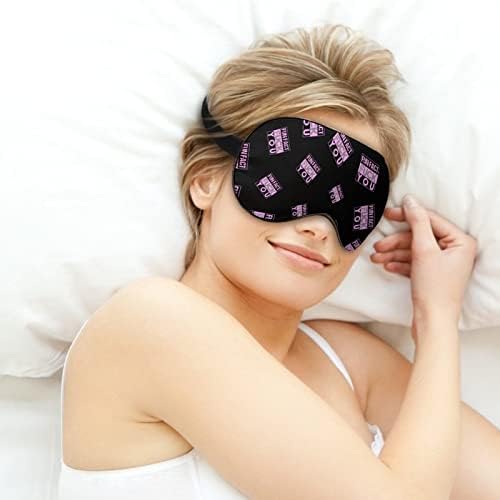 Curta Facos Foda -se sua máscara de sono Tampa de máscara de olho macio de sombra eficaz com cinta ajustável elástica