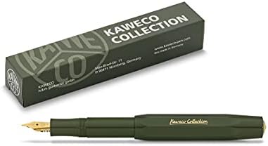 Caneta -tinteiro da coleção Kaweco - verde azeitona escura - fino