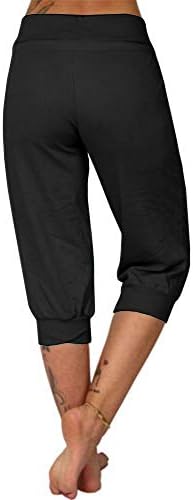 Calça de ioga de Bwogeeya Capri Yoga Palnta Pontas de Pajama Lounge calças com bolsos