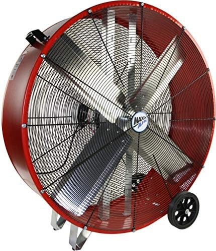 Maxxxair BF30DD reduz o ventilador comercial de acionamento direto de 30 polegadas, vermelho