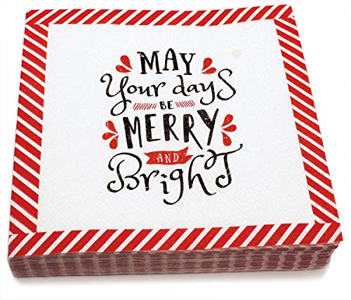 Guardanapos de papel de natal, festivos, fofos e divertidos Feliz Natal Citação guardanapos: Dizer engraçado
