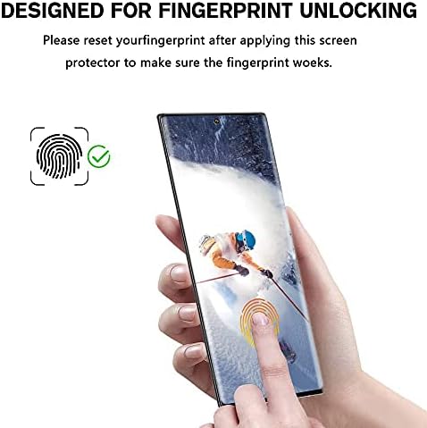 [2+2 pacote] Galaxy S22 Protetor de tela Ultra, protetor de câmera, resistente a arranhões de vidro temperado 9H Suporte de impressões digitais ultrassônico, 3D HD Curved, para o Samsung Galaxy S22 Ultra 5g 6,8 polegadas