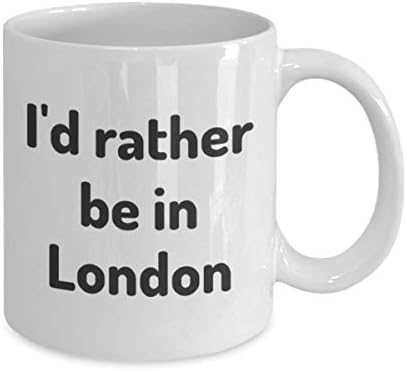 Prefiro estar na copo de xícara de chá de Londres, amigo de trabalho, presente de viagem uk de viagem