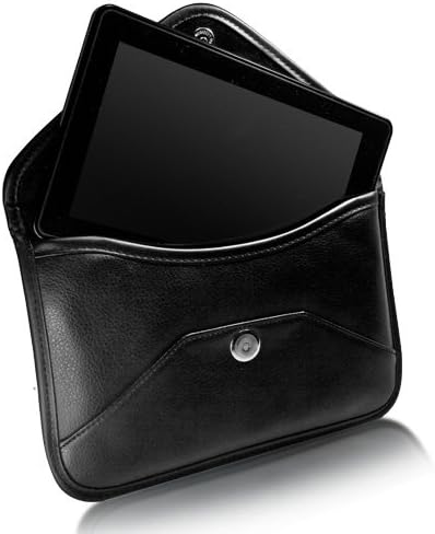 Caso de ondas de caixa compatível com Barnes & Noble Nook Glowlight 4 - Elite Leather Messenger bolsa, capa de