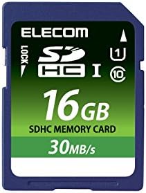 Elecom MF-FS016GU11LRA SDXC Memory Card, 16 GB, UHS-1, U1, Serviço de Recuperação de Dados, Modelo de 2015