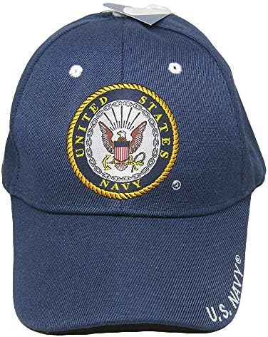 Ventos comerciais da Marinha dos Estados Unidos Marinha dos EUA em Bill Navy Blue Shadow Bordoused Cap Hat
