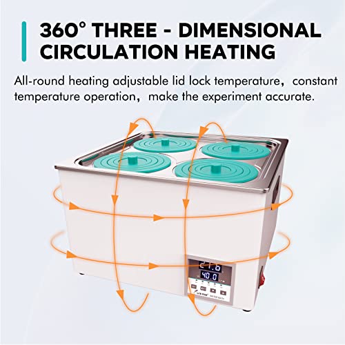 Labfish Lab Bath Digital Redation Bath 12L Capacidade de aquecedor termoestático Dispositivos de