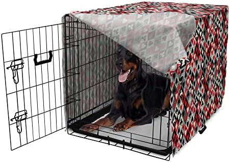 Capa lunarable de caixa de cães de cassino, padrão de Rhombus quadriculado com o tema do clube de jogos