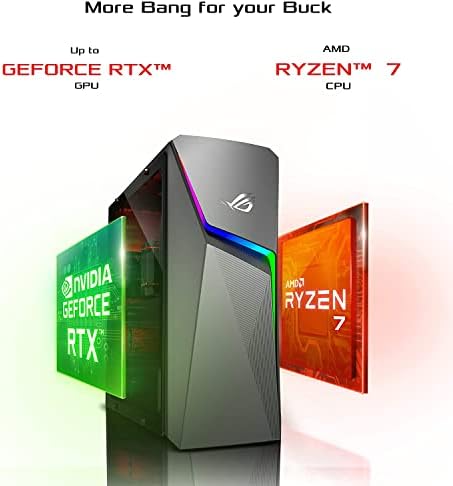 ROG STRIX GL10DH GAMING Desktop PC, AMD Ryzen 7 3700x, GeForce GTX 1660 TI, 16 GB DDR4 RAM, 512 GB SSD + 1TB