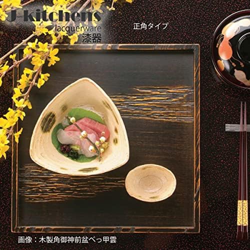J-Kitchens Obon Bandeja, madeira, ângulo longo, Gokamen Bon, Cloud Shell Cloud, Shaku 3, fabricado no Japão