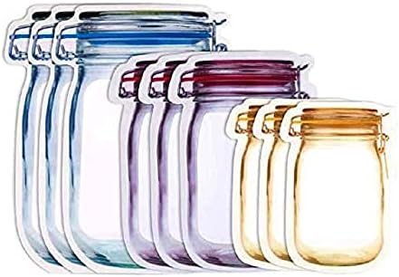 Bolsa de plásticos de stand -up em forma de jarra nexxa com zíper para embalar frutas secas, nozes, lanches, substâncias em pó graduadas, ziplock, reutilizável, armazenamento de alimentos frescos de ar e ar fresco