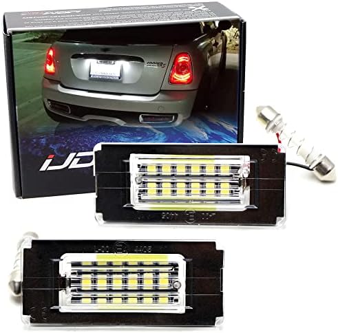 ijdmtoy OEM-FIT 3W Kit de luz LED completa compatível com 2006-14 Mini Cooper Gen2 R56 R57 R58 R59 Powered by 18-smd Xenon White LED e CAN-Bus Free Errle