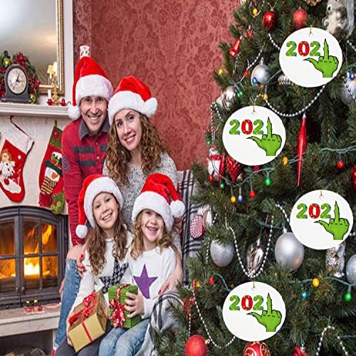 2021 fedor de manchas ornamentos cardados decorações de árvores de Natal Grinch personalizadas Única decoração