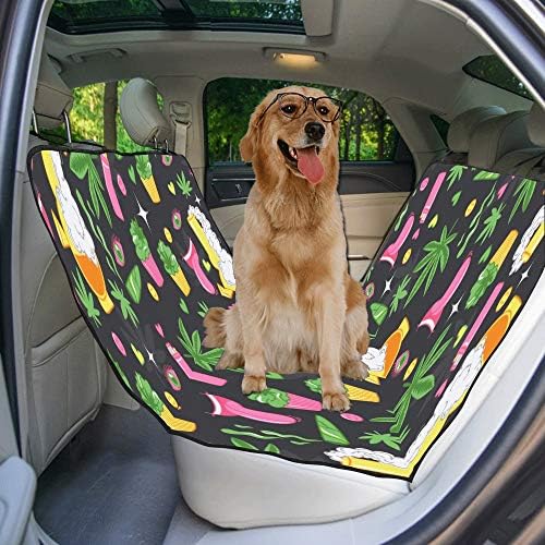 Enevotx Tampa de assento de cachorro Enevotx Creative Creative Small Ofjetos Design Imprimir capas de assento do carro para cães impermeabilizada NONSLIP Durável