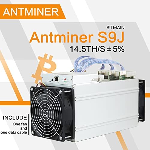 Antminer S9J 14.5th/S Bitcoin Miner, S9J 14.5th/S ASIC Bitcoin BTC Miner @.098 J/GH Bitcoin Mining