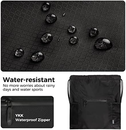 Embale toda a mochila de saco de cordão, saco de saco de ginástica esportiva resistente à água, bolsa de cordas